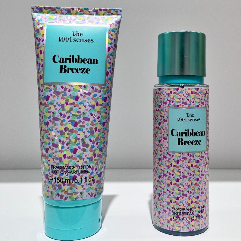 Floral perfume set 150ML FRAGRANCE MIST+FRAGRANCE LOTION CARIBBEAN BREEZE Application Scenario