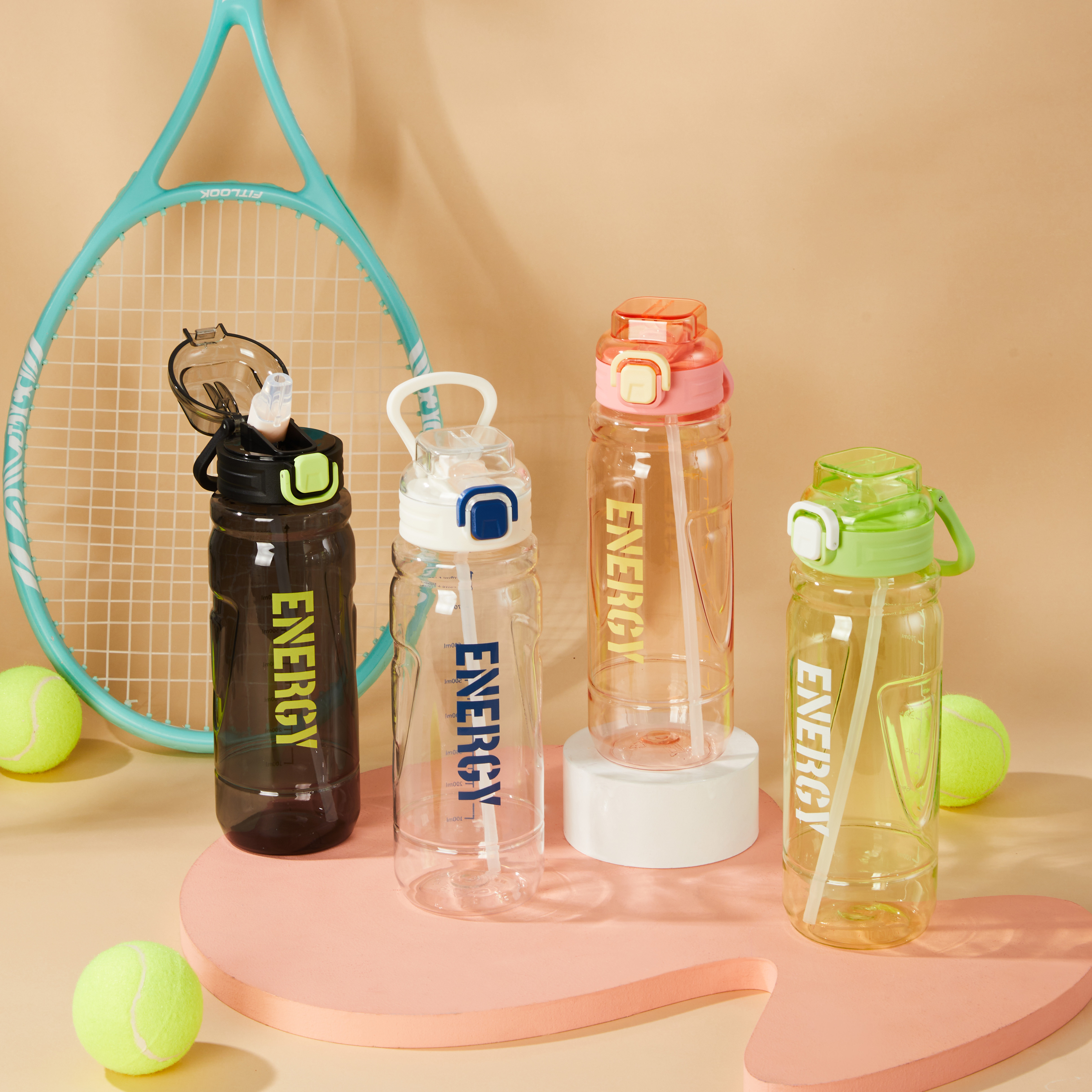 Simple student sports plastic cup made of PC material DY-SL2041, large capacity 1000ml pic 2