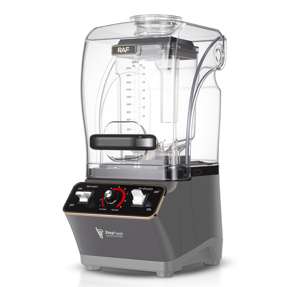 RAF European-style smoothie maker, home soundproof with cover, low-frequency juicer, blender, push-button ice crusher, smoothie maker Application Scenario