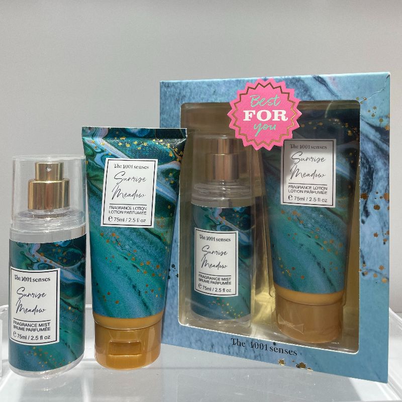 Perfume set: Unisex perfume 75ml fragrance lotion + 75ml fragrance mist