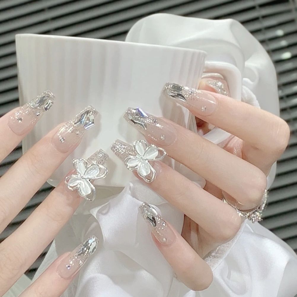 儿童穿戴甲女孩2025年新款古风10岁946长7短上小学生可爱美指贴片