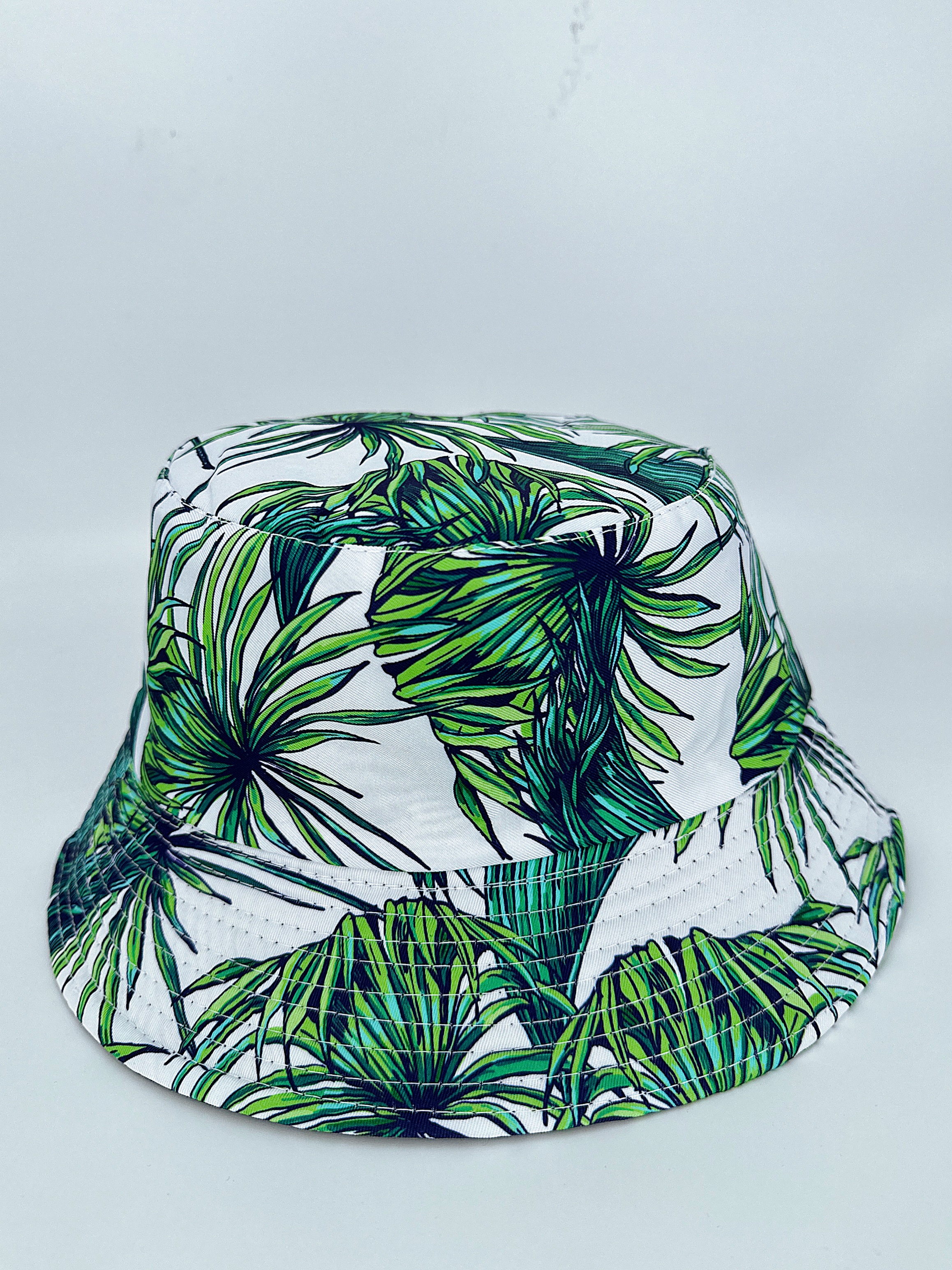 Spring and summer cross-border bestsellers: Irregular maple leaf gradient graffiti double-sided fisherman hats for both men and women, fashionable and versatile outdoor sun protection and shade, cool and portable hats for adults Specification drawing
