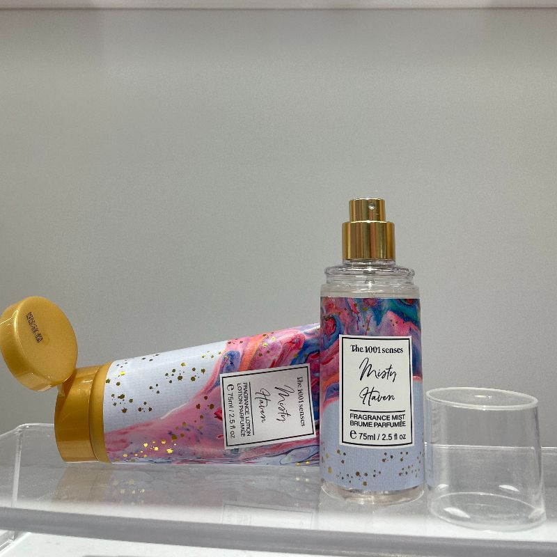 Perfume set 75ml fragrance lotion + 75ml fragrance mist Application Scenario