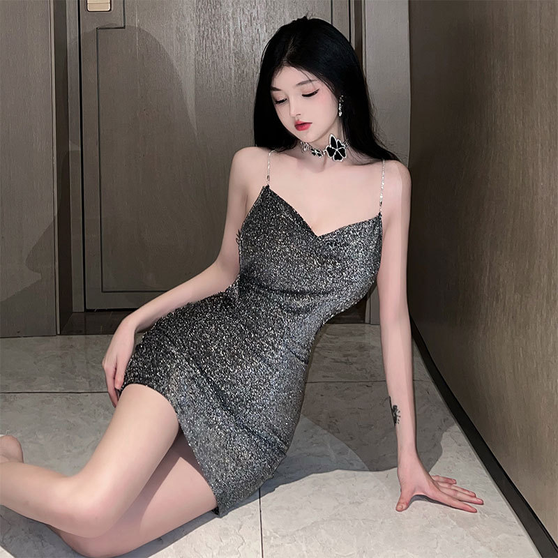 性感情趣内衣睡裙火辣夜店角色扮演修身链条包臀出尼泊尔制服套装