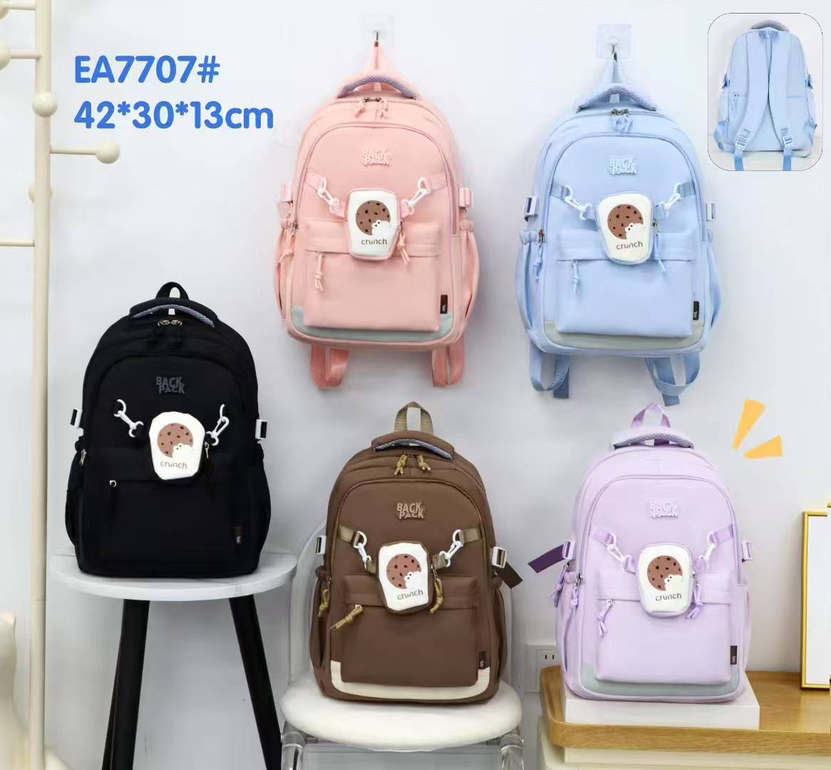 The backpacks for boys, girls, junior high school students are lightweight. The casual bags for college, senior high school, junior high school and primary school students are waterproof. The student schoolbags are plain in color full figure