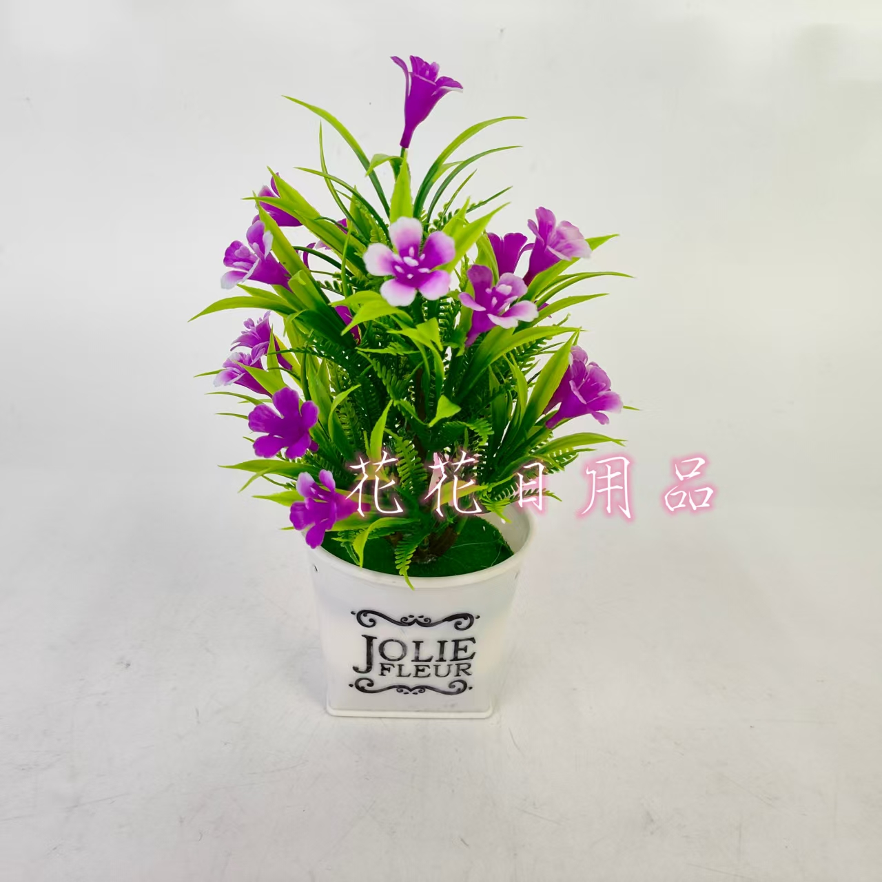 Artificial flower, fake flower bonsai, plastic pot, morning glory decorative items Application Scenario