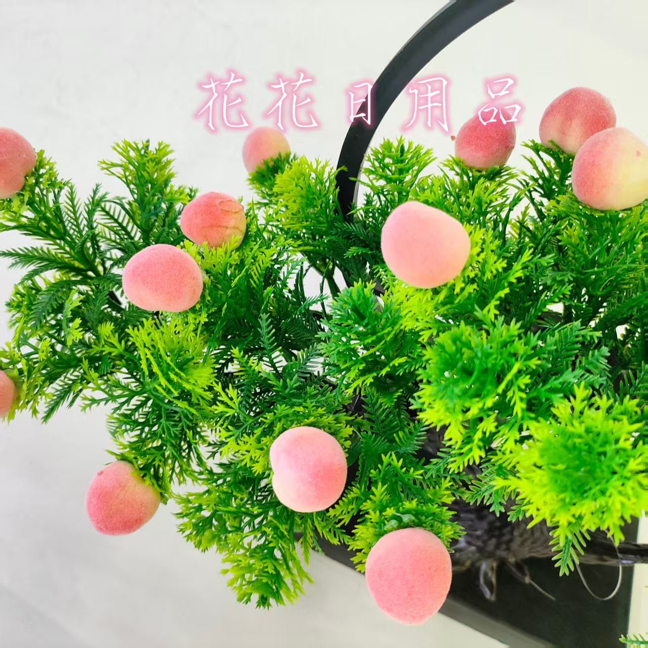 Artificial flowers, artificial flower bonsai, plastic frame, European-style decorative items, fruits Item Picture