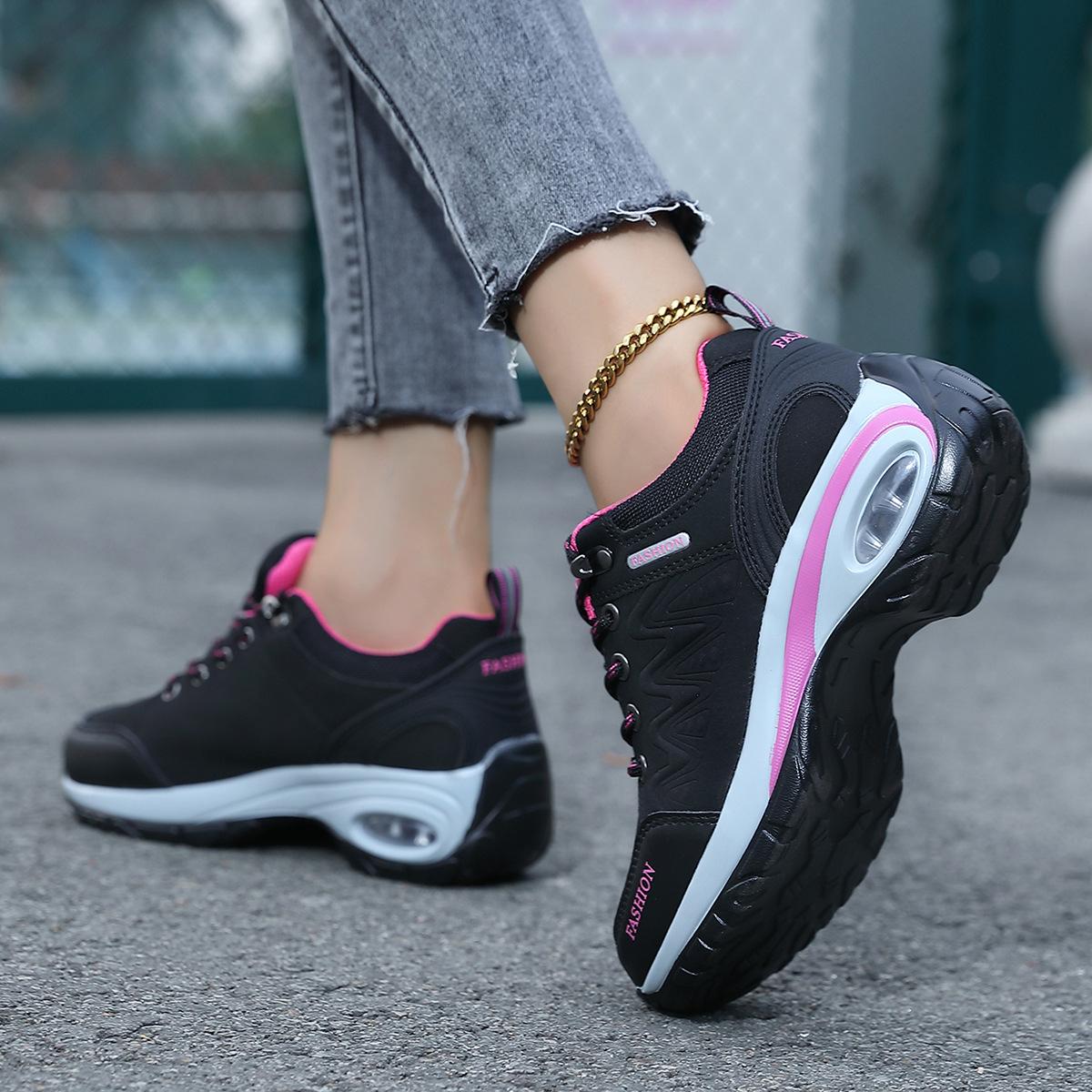 autumn and winter outdoor climbing boots platform height increasing rocking shoes non-slip soft bottom mom shoes casual women's travel shoes casual shoes Application Scenario