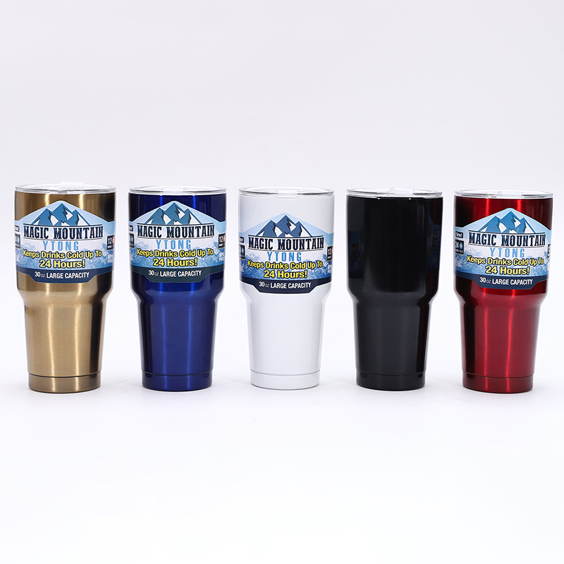 304 stainless steel ice cup, outdoor car portable water cup, heat and cold preservation car cup, insulated cup, 30oz water cup pic 9