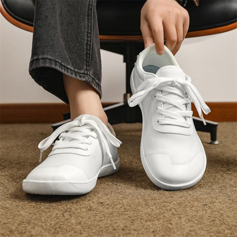 cross-border plus size summer new wide toe men's shoes breathable mesh running shoes men's wide last trendy casual sneaker full figure