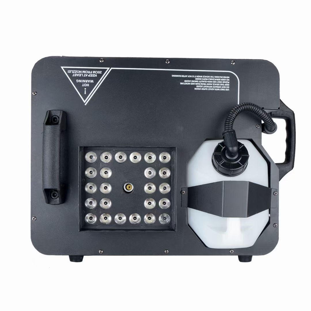 Cross-Border Bestseller 1500W Top-Spray 24Leds Illuminated Smoke Machine, Multi-Angle Color-Adjustable Party And Wedding Powerful Smoke Machine, Stage Smoke Machine, Fog Machine, Fog-Making Machine Manufacturer Wholesale Item Picture