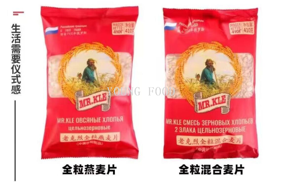 包邮！GADESCHI进口零食冲泡手办 俄罗斯老克烈全粒混合麦片410g详情8