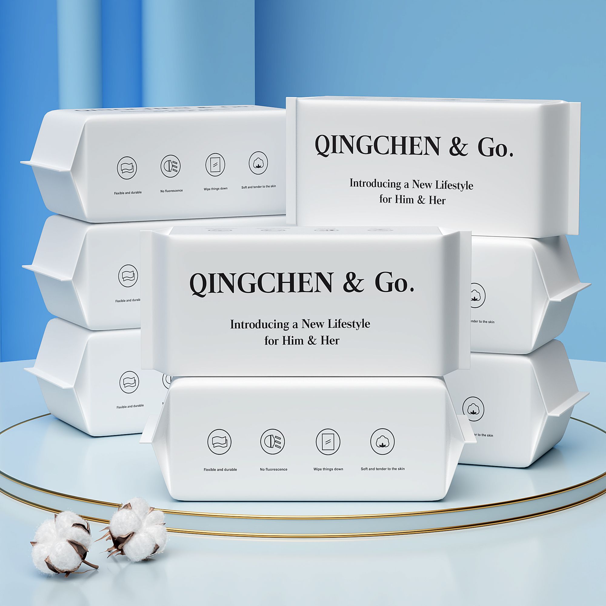 一次性洗脸巾实物图