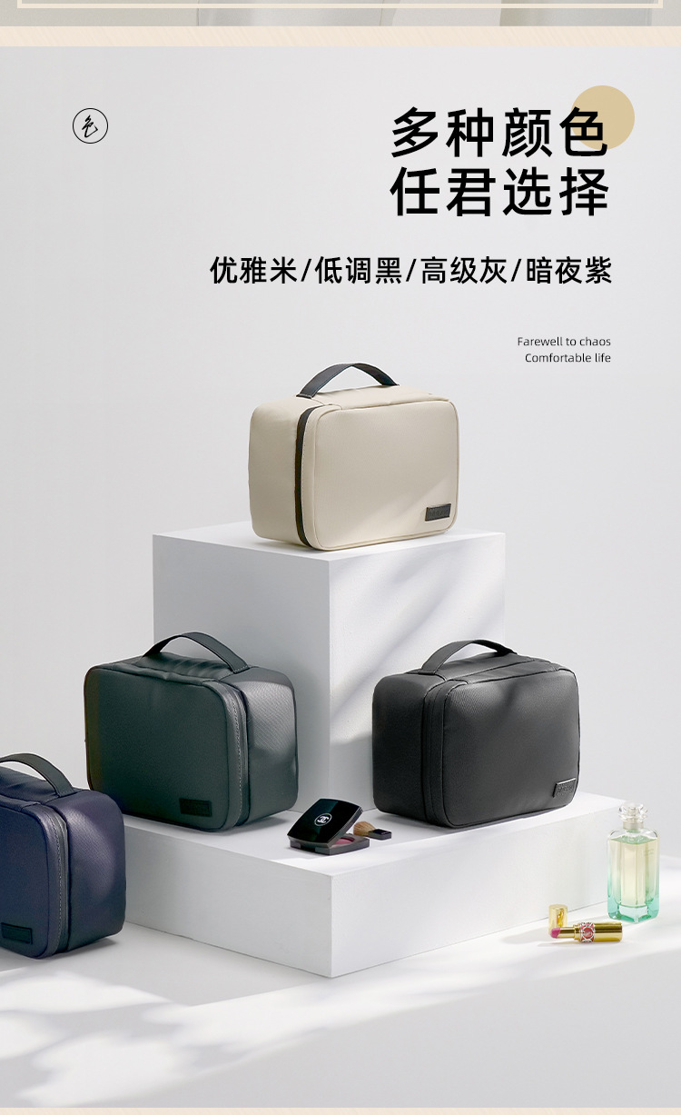 H208- Travel Dream Makeup Bag, New Cross-border large-capacity Storage Box, Portable hand-held Makeup case, High appearance level detail image 2