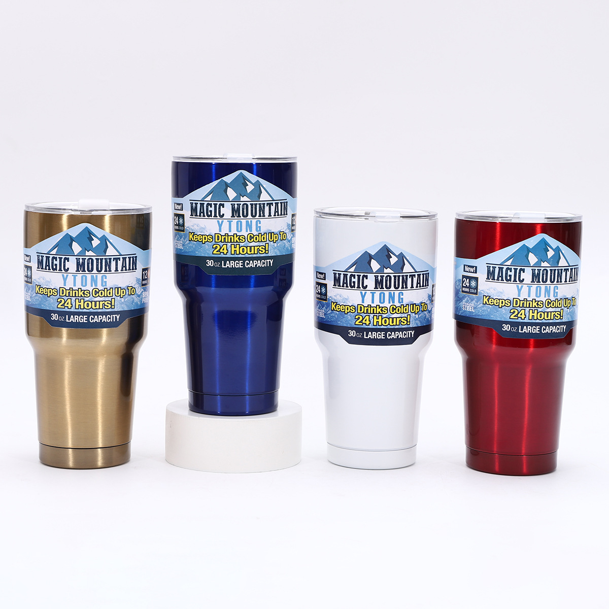 304 stainless steel ice cup, outdoor car portable water cup, heat and cold preservation car cup, insulated cup, 30oz water cup pic 11