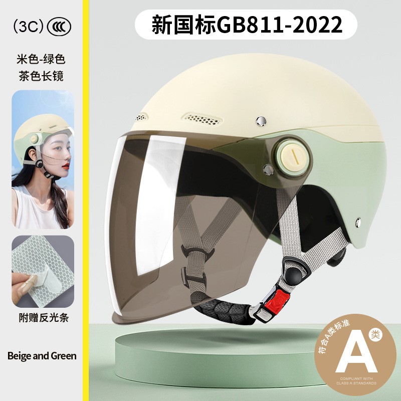 ZF-001 battery-powered electric bike helmet, men's and women's all-season motorcycle safety helmet, color-blocked half helmet, sun protection, adjustable riding protection helmet Application Scenario