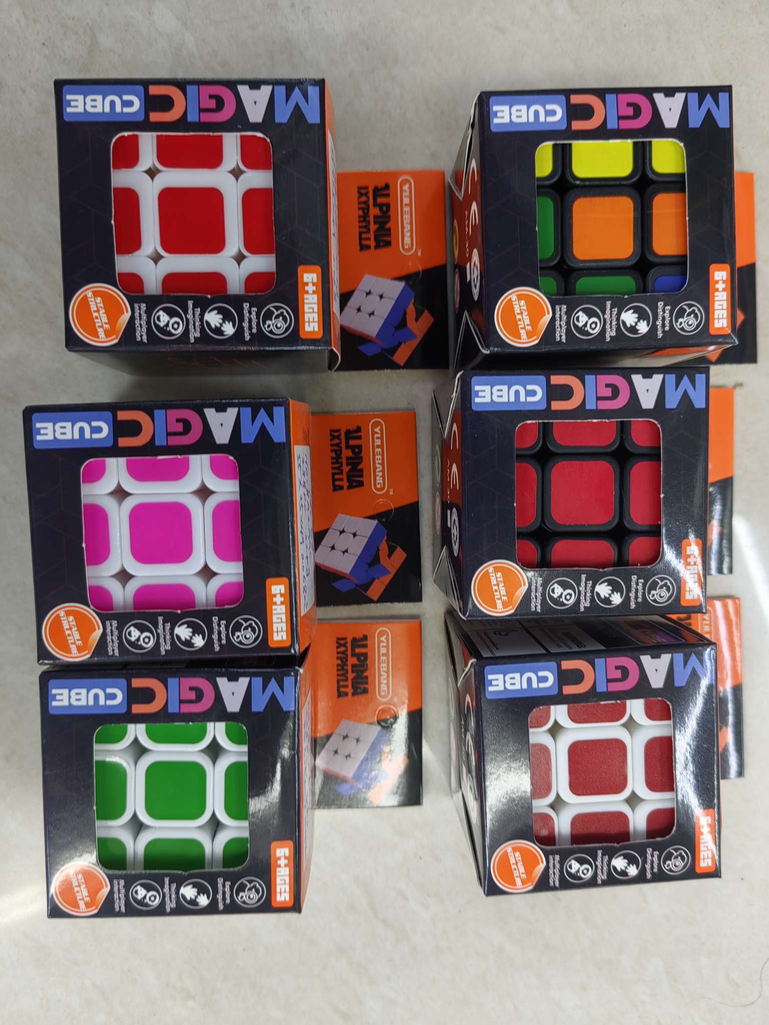 益智科教玩具，智力魔方三阶，魔方钥匙扣，趣味魔方玩具