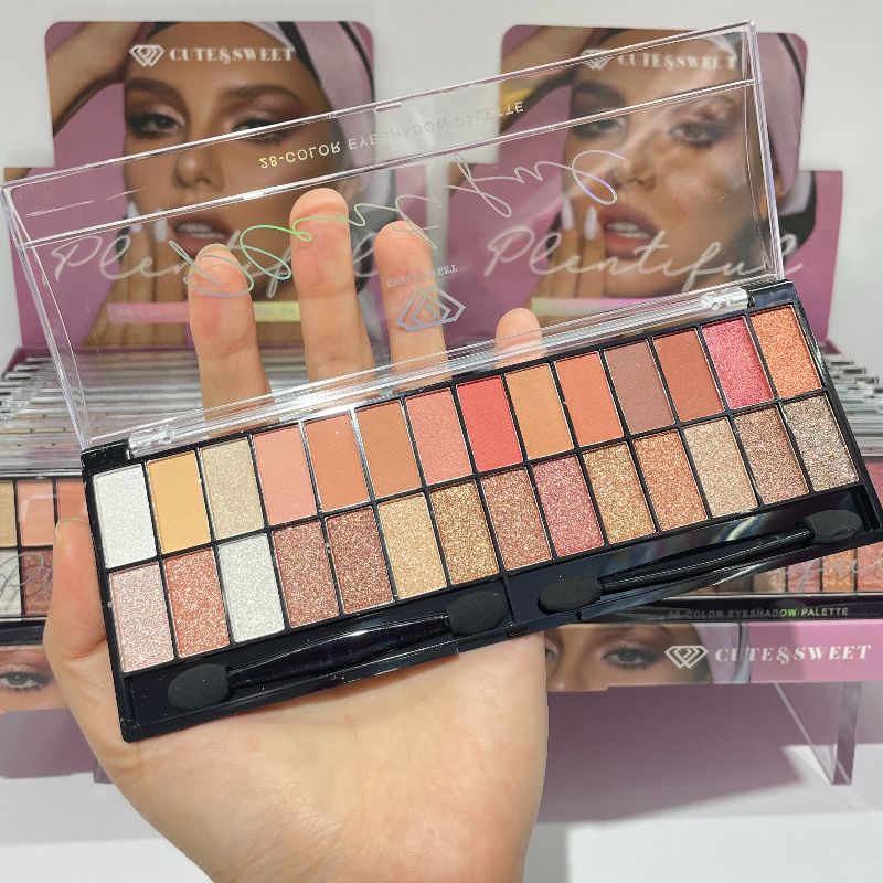 眼影  多色眼影  大盘眼影盘  28色眼影  两种色系  eyeshadow  显色眼影  HSM 义乌源头工厂直销详情6