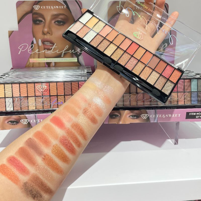 眼影  多色眼影  大盘眼影盘  28色眼影  两种色系  eyeshadow  显色眼影  HSM 义乌源头工厂直销详情7