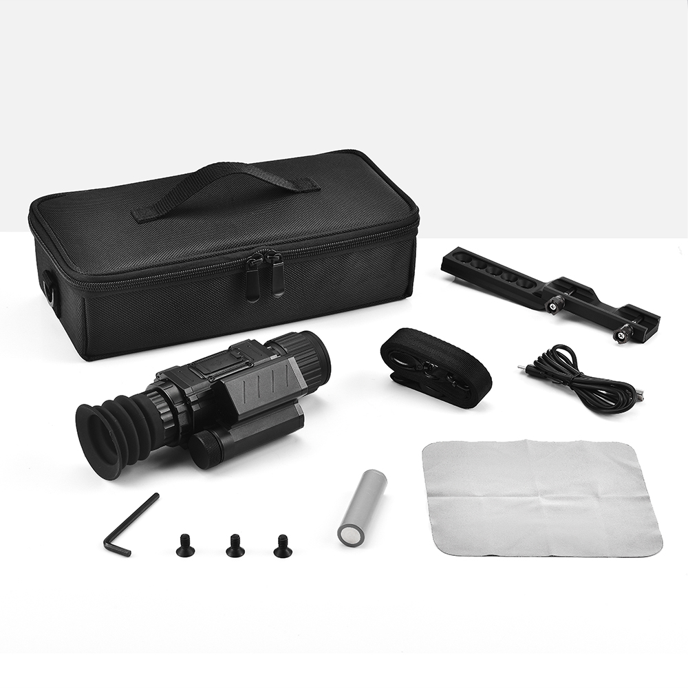 自由虎TK256测距热成像夜间全黑红外探测仪全黑夜视带测距十字热成像详情11