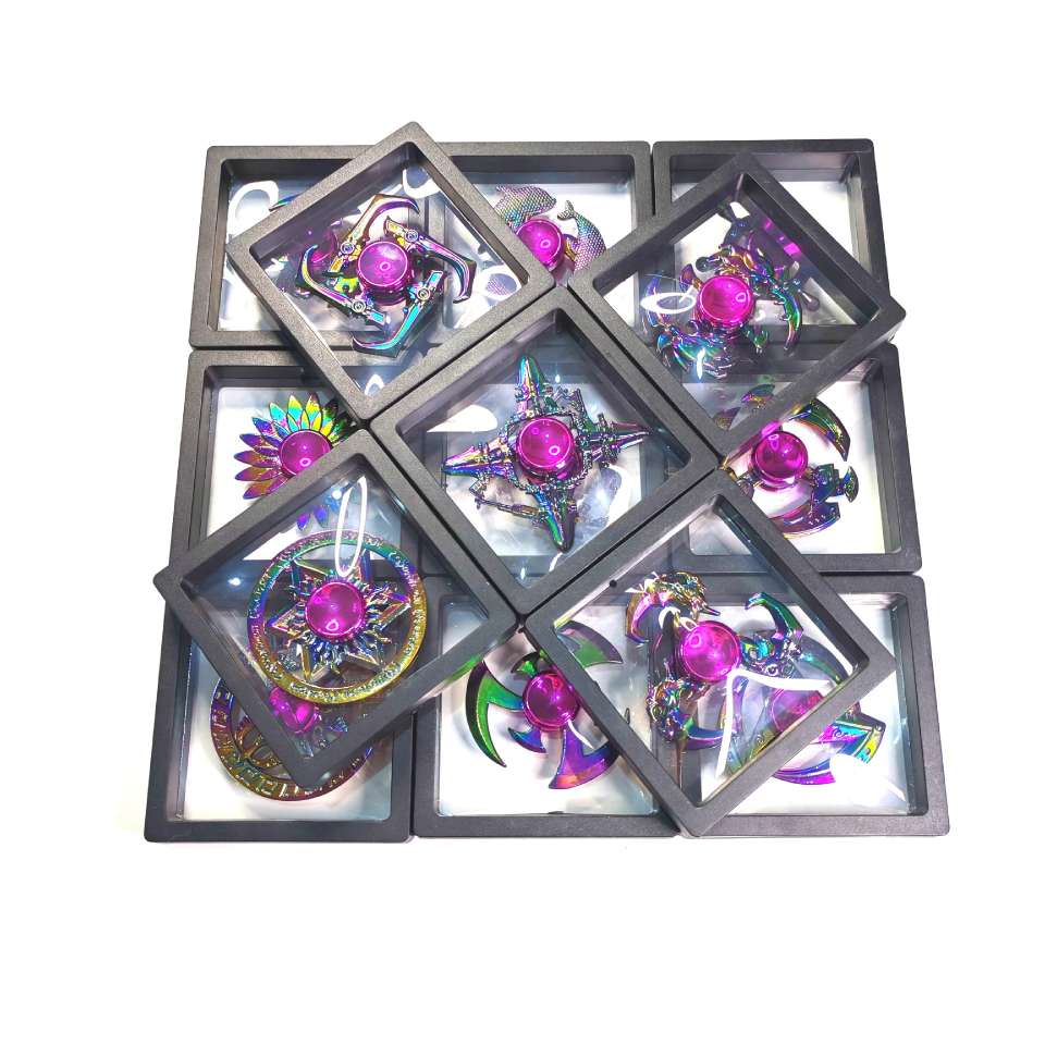 Metal finger spinner, colorful zinc alloy spinner toy, small finger spinner, stress-relieving finger spinner, stress-relieving small toy