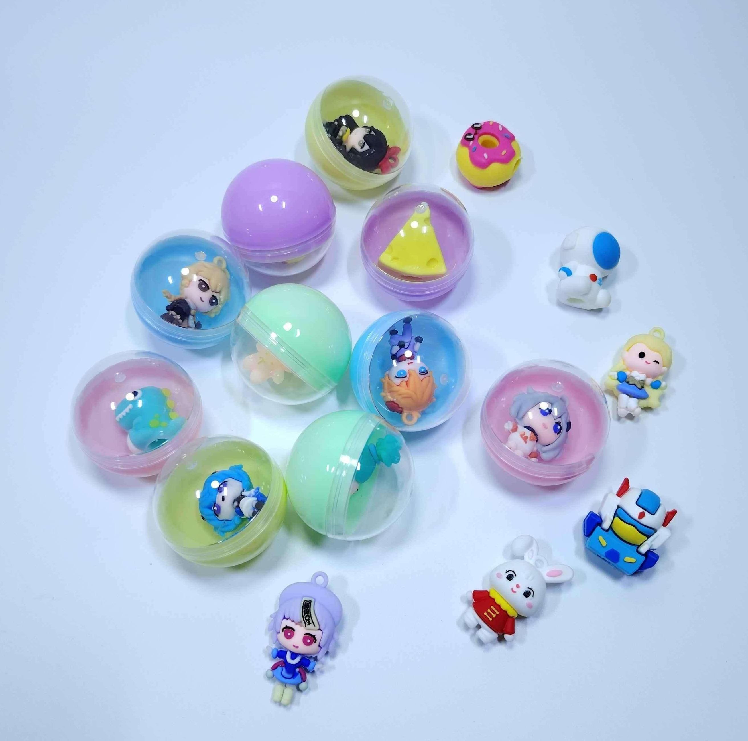 Wholesale of gashapon gift blind boxes, 45mm gashapon eggshell toys, plastic gashapon balls, gashapon blind boxes wholesale, gashapon toys eggshell gift balls, plastic gashapon balls, gashapon 45mm gashapon balls Application Scenario
