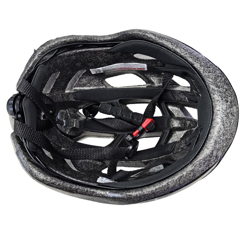 SBK-006一体头盔骑行头盔 自行车一体成型头盔山地单车头盔安全帽白底实物图