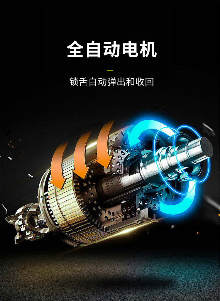 Cross-border graffiti fingerprint lock, smart fingerprint lock, fully automatic visual cat eye graffiti fingerprint lock pic 5