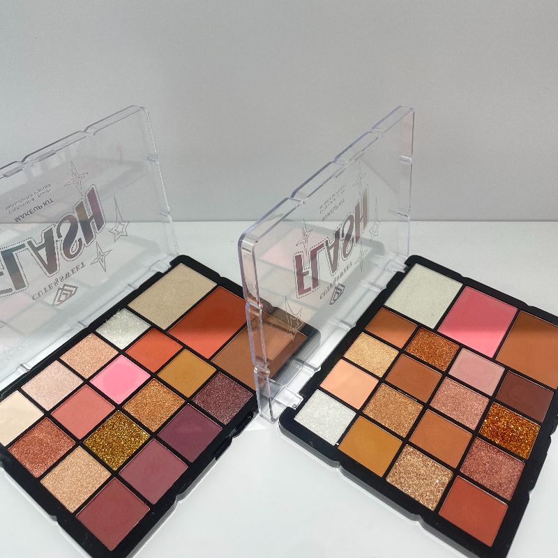 眼影  大眼影盘  19色眼影盘  多用眼影盘  两种色系   眼影+腮红+高光   eyeshadow