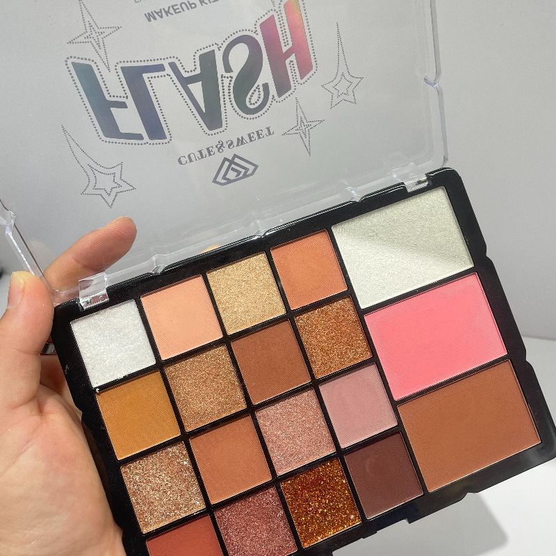 眼影  大眼影盘  19色眼影盘  多用眼影盘  两种色系   眼影+腮红+高光   eyeshadow详情5