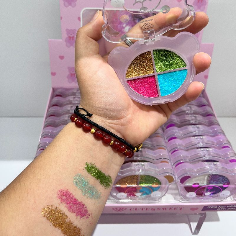 Eye shadow glitter powder Eye shadow 4-color Glitter powder eye shadow 4-color Glitter powder Eye shadow 3 color series HSM source factory direct sales pic 7