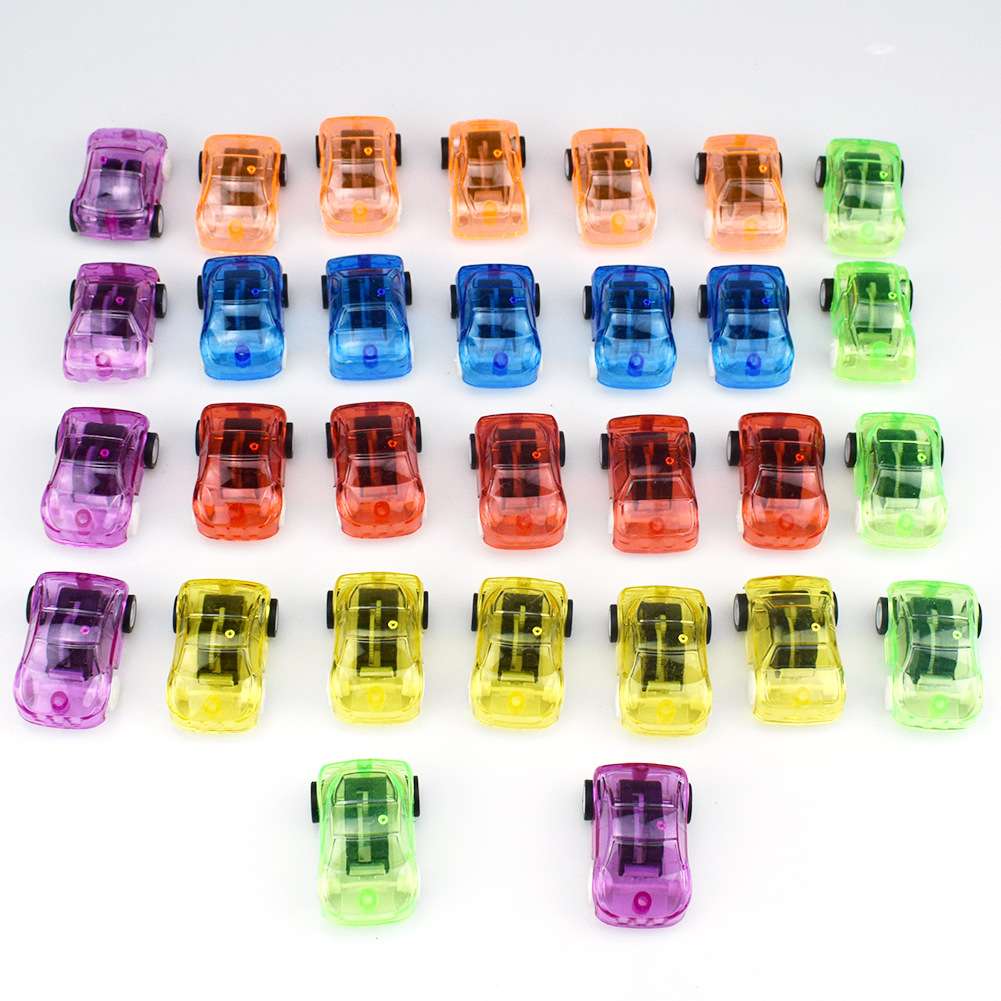 Surprise toy Gacha candy-colored transparent mini Huili toy car Children's set Gacha small toy, Children's Day gift toy car children's toy details Picture