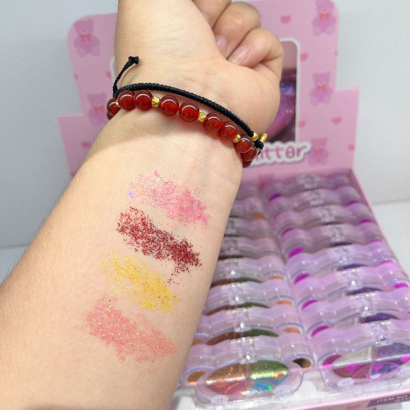 Eye shadow glitter powder Eye shadow 4-color Glitter powder eye shadow 4-color Glitter powder Eye shadow 3 color series HSM source factory direct sales pic 11