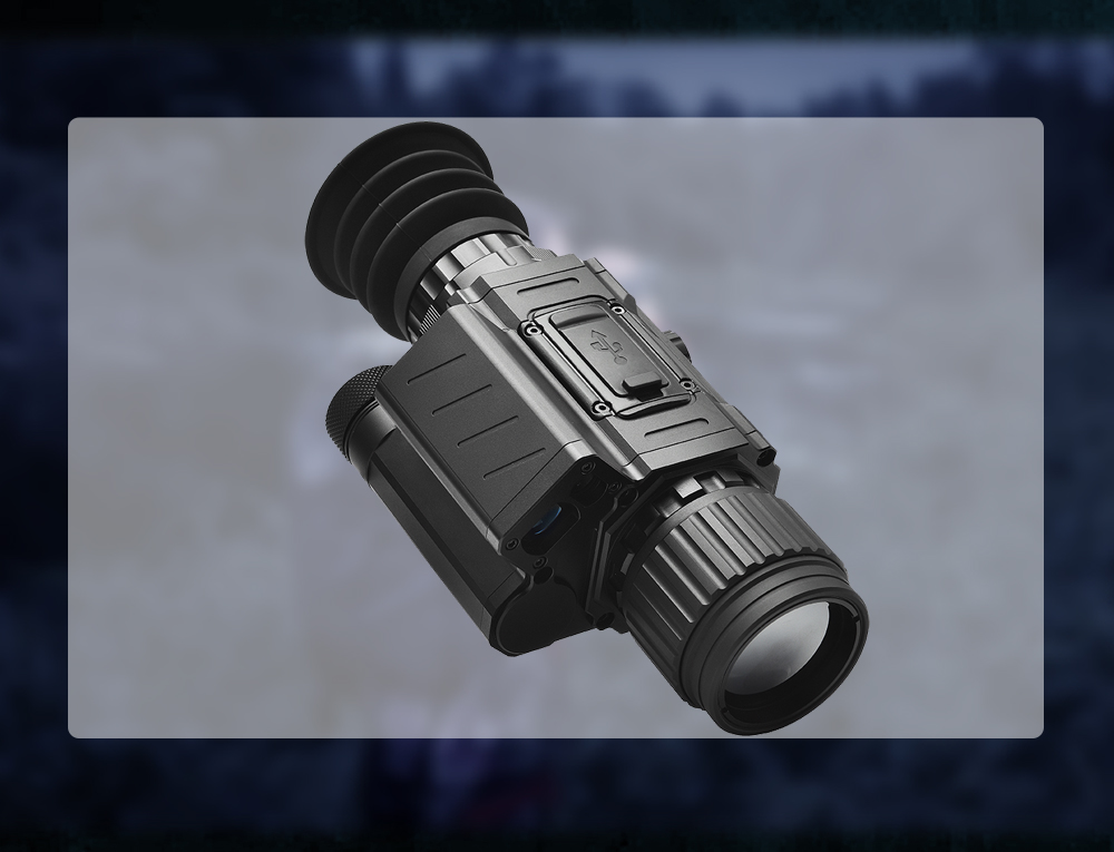 自由虎TK256测距热成像夜间全黑红外探测仪全黑夜视带测距十字热成像详情17