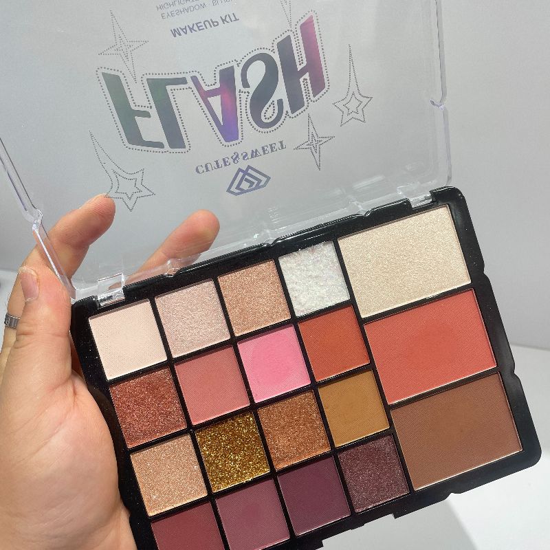 眼影  大眼影盘  19色眼影盘  多用眼影盘  两种色系   眼影+腮红+高光   eyeshadow详情8