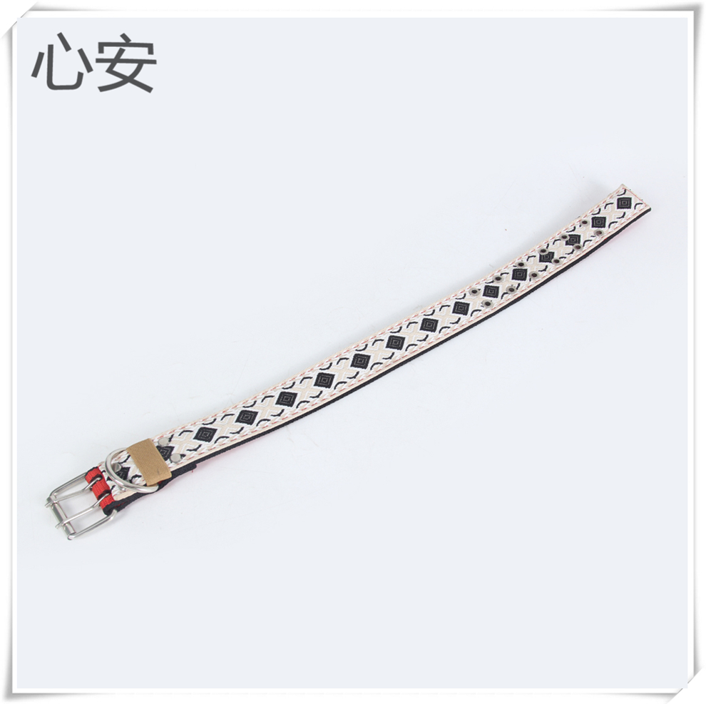 The 2025 new style pet leash jacquard collar is convenient and adjustable. Various jacquard collars and pet collars are available details Picture