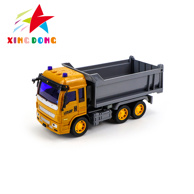 Children's inertial toy car with lights and music, high-end dump truck, engineering vehicle 6288-A2B