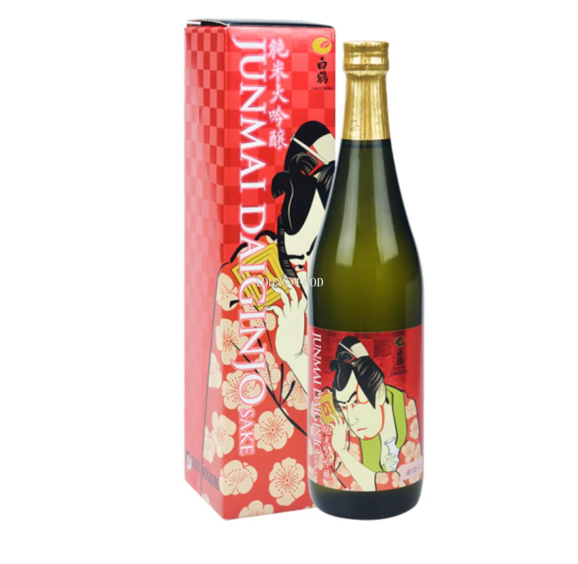 Free shipping for wholesale! BAIOCCHI Imported Rice Wine, White Crane Ukiyo-e Pure Rice Daiginjo Sake 720ml pic 5
