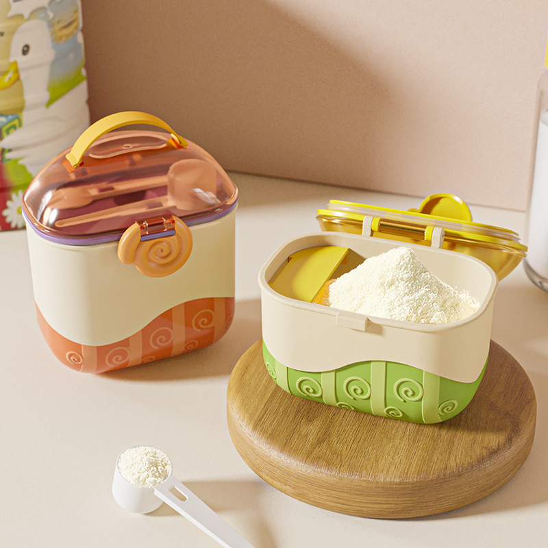 J187-R1871TM Baby milk powder box, tableware, convenient for going out, complementary food storage box, sealed storage rice powder box Item Picture