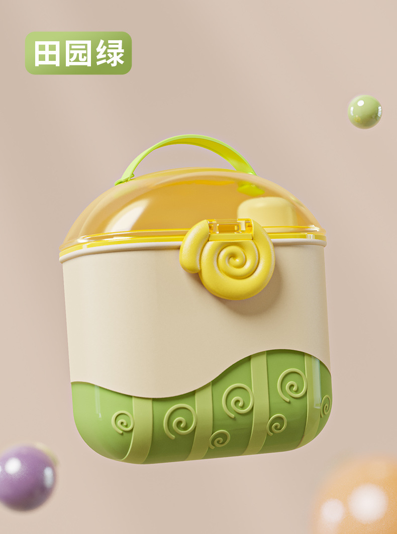 J187-R1871TM Baby milk powder box, tableware, convenient for going out, complementary food storage box, sealed storage rice powder box detail image 5