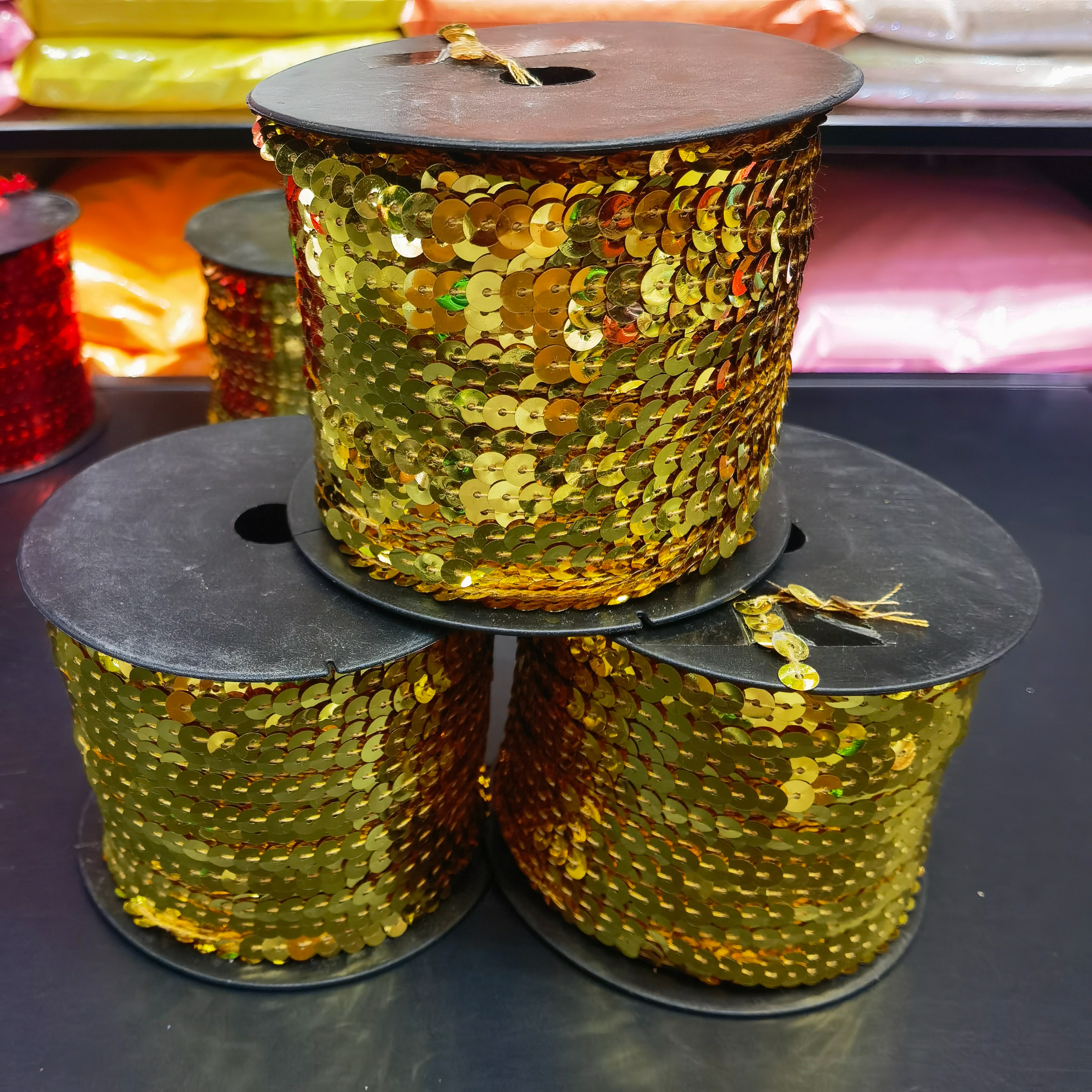 珠片辅料/珠片面/亚克力花片/亮片配件/亮片软布料产品图