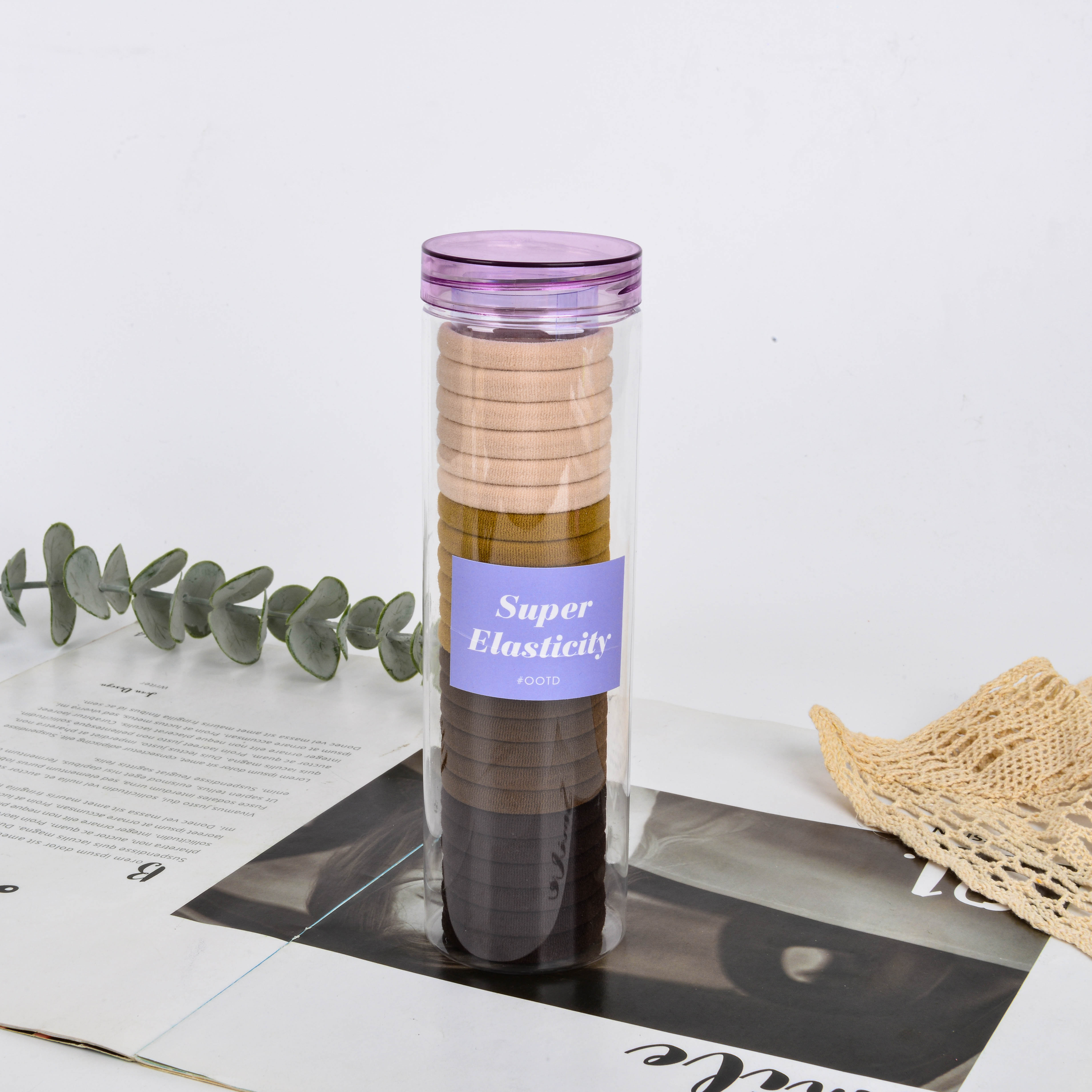 Korean-style children's headwear, filled with colorful small rubber bands, simple and fashionable women's hair tie and hair accessory Item Picture