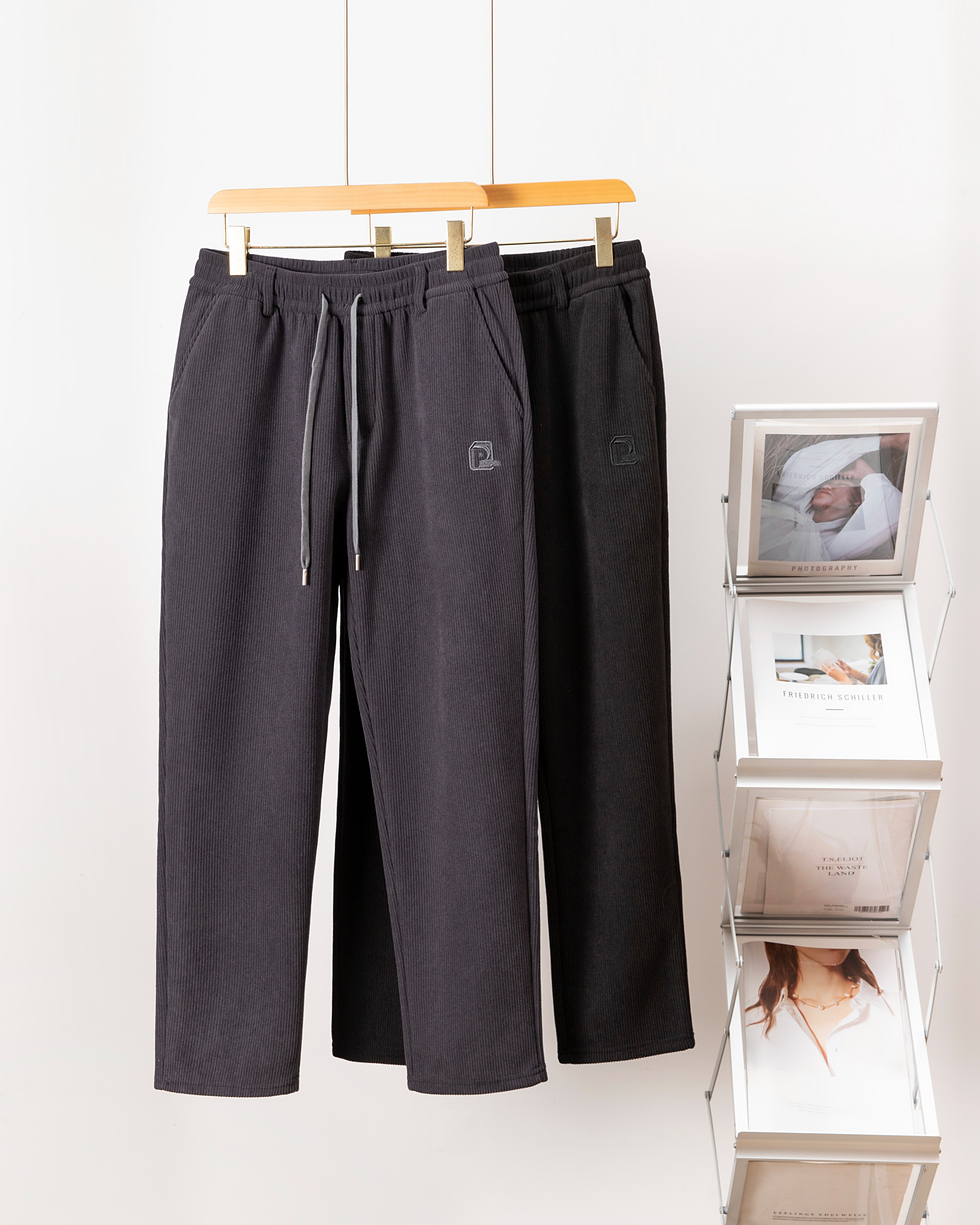 春秋男士休闲长裤欧棉绒木棉绒长裤男装休闲舒适男裤