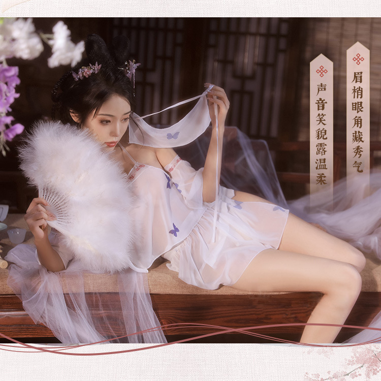 情趣内衣古风汉服制服激情衣服旗袍套装性感国潮角色扮演诱惑详情6