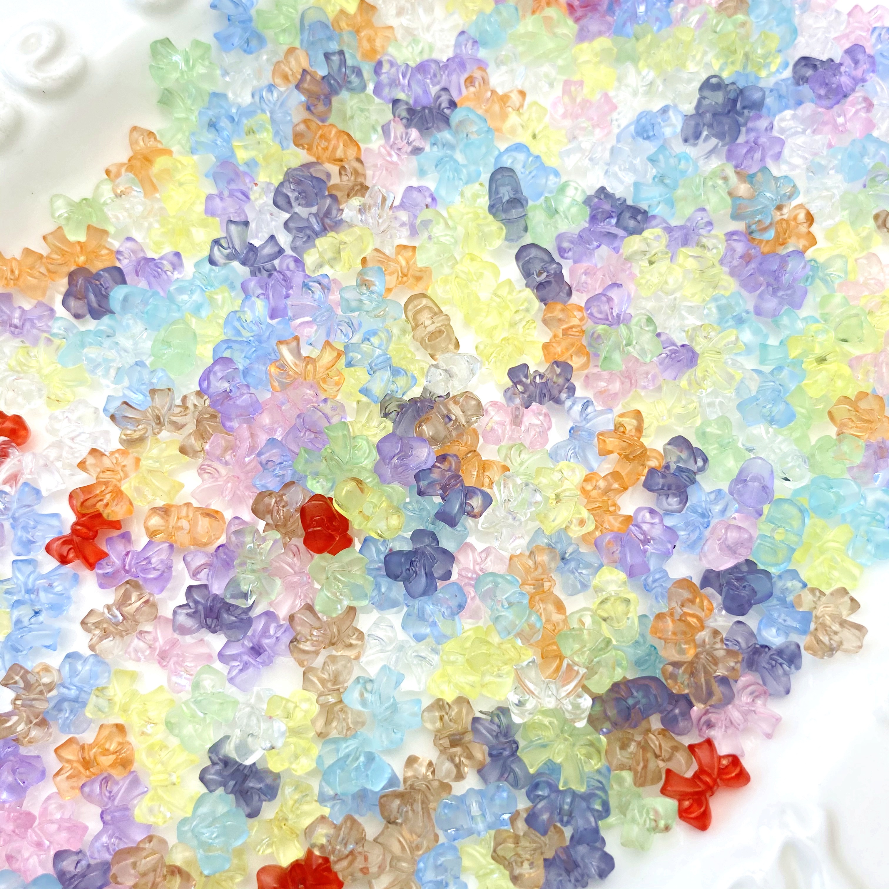 diy acrylic 10mm transparent small bow/Mobile phone chain keychain pendant accessory material Application Scenario