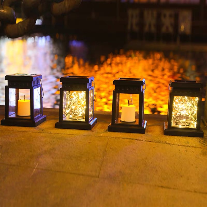 New LED solar outdoor hanging palace lanterns, candles, garden decoration lamps, household hanging lamps and lanterns pic 8