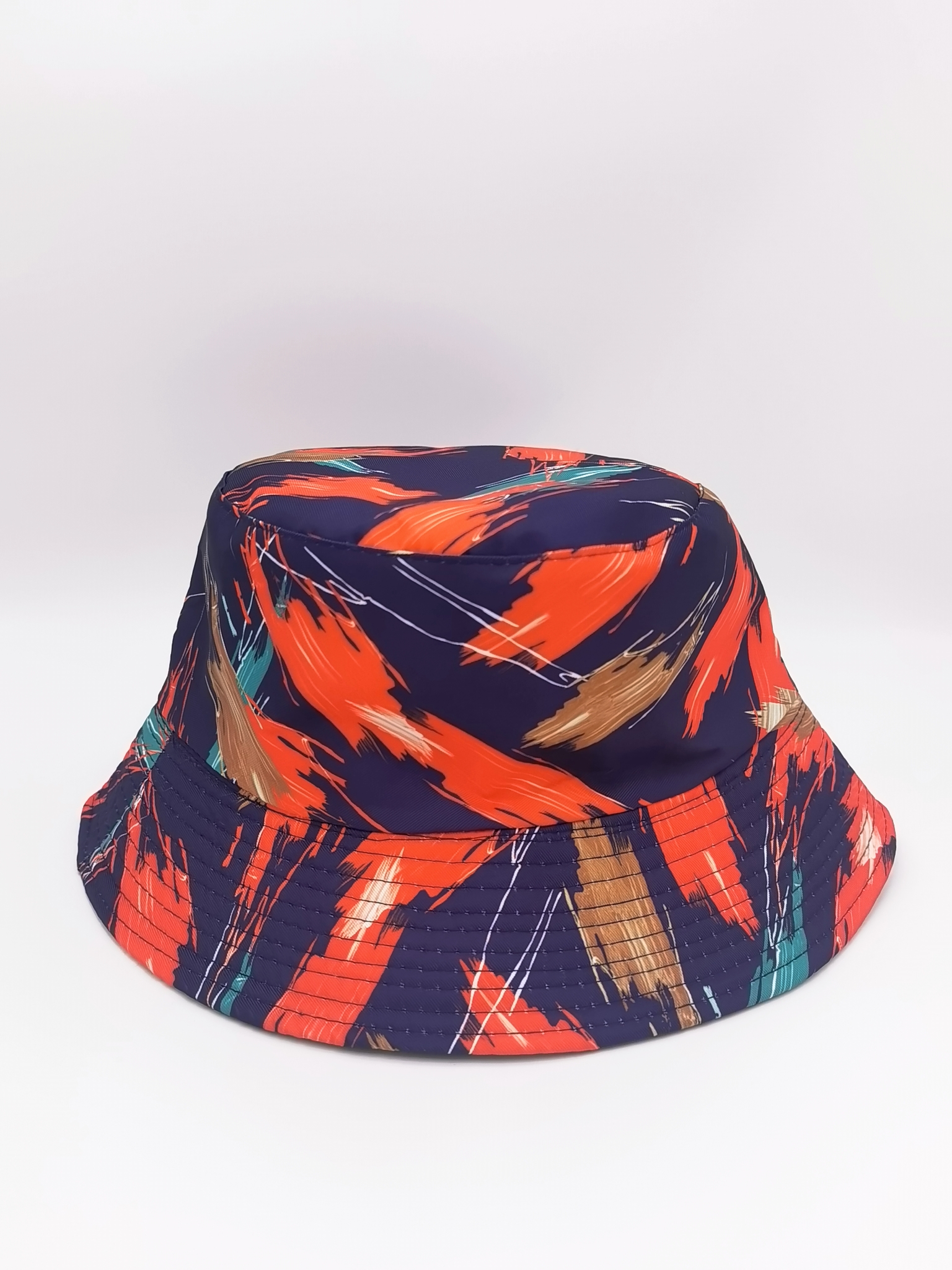 Spring and summer cross-border bestsellers: A wide variety of tie-dyed graffiti printed double-sided fisherman hats for both men and women, fashionable and versatile outdoor sun protection and shade, cool and portable hats for adults details Picture