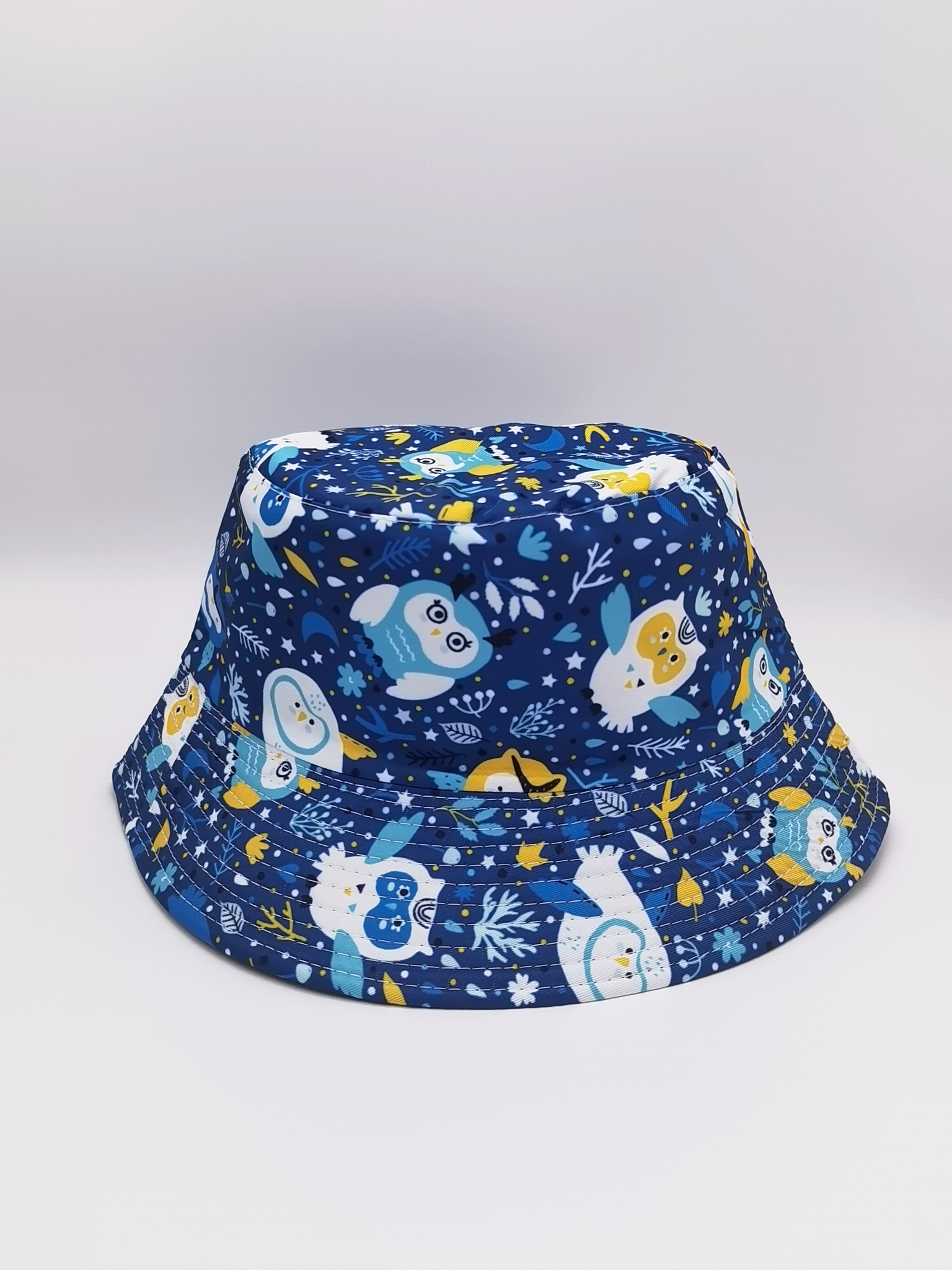 Cute animal-printed cartoon double-sided fisherman's hat for spring and summer, unisex, fashionable and versatile, outdoor sun protection, cool and portable hat, adult style details Picture