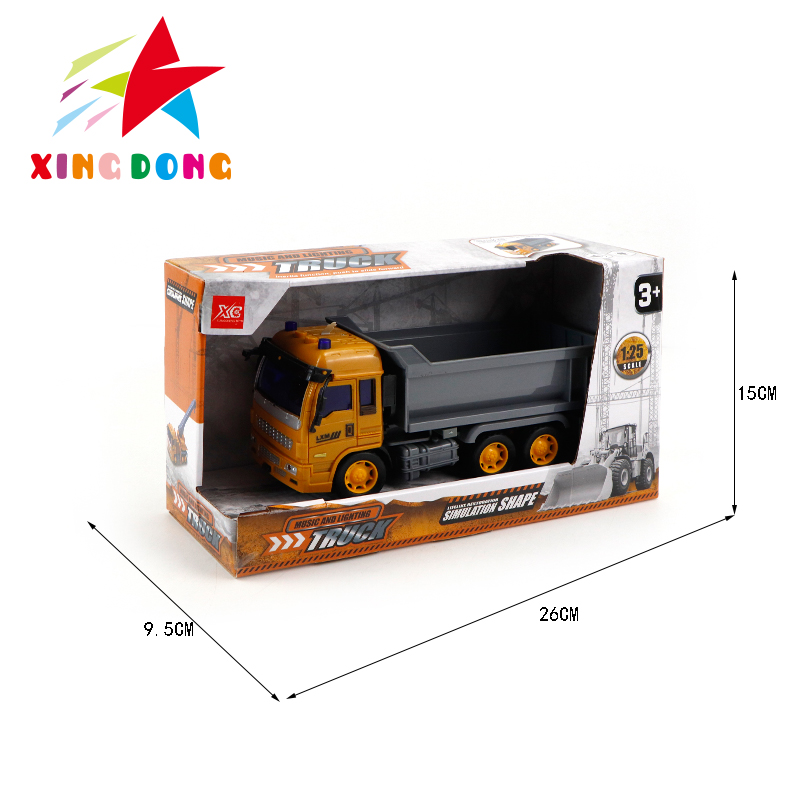Coche de juguete de inercia para niños con luz y música camión descargador de gama alta camión de ingeniería 6288-A2B Item Picture