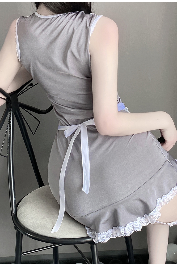 情趣内衣女式蕾丝制服诱惑角色扮演低胸性感甜心女仆套装详情14